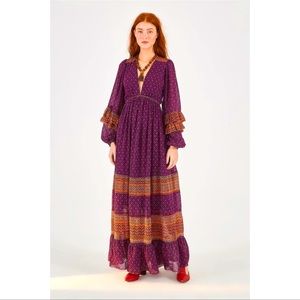 RARE Farm Rio Sophie Scarf Maxi Dress
